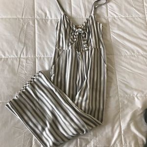 Striped jumpsuit